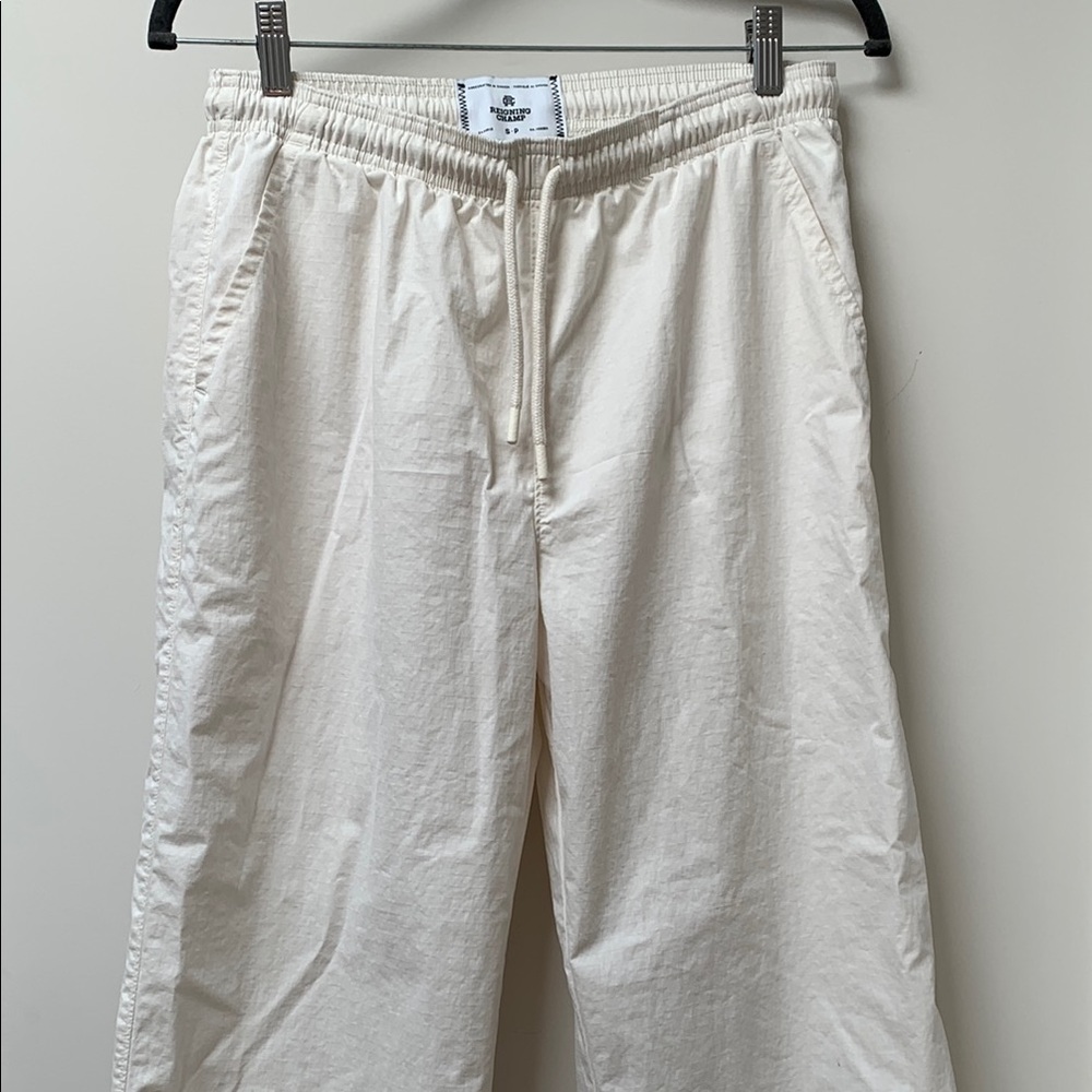 Reigning Champs White Drawstring Pants